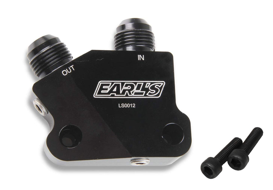 LS Side Mount Oil Cooler Adapter Earl's LS0012ERL