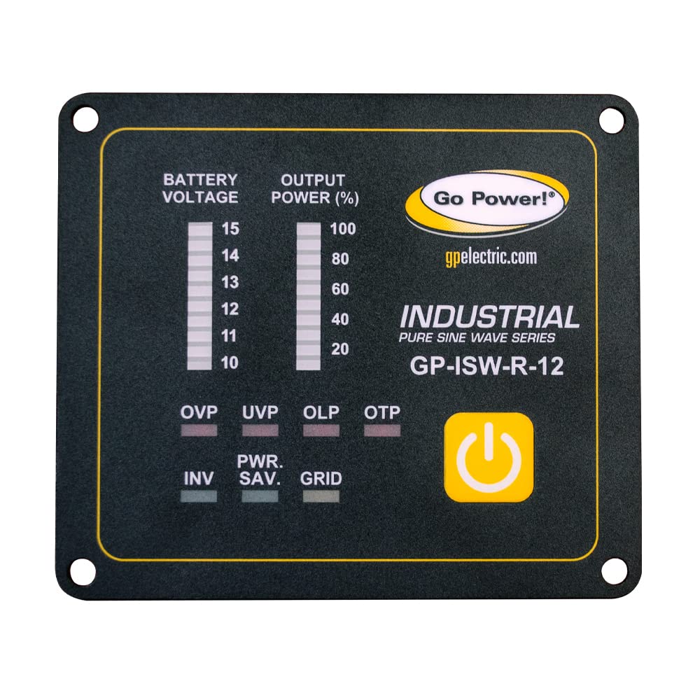 GP-ISW-R-12 Go Power! Industrial Pure Sine Wave Inverter Remote - 12 Volt