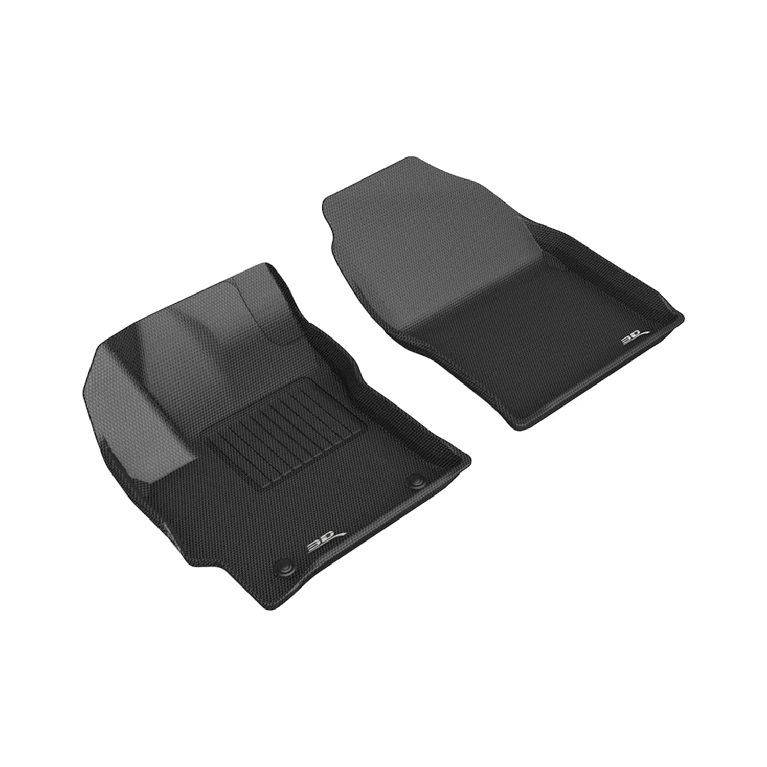 Kagu Floor Mat 3D MAXpider Custom Fit (Black) Compatible with Toyota Corolla Cross 2022-2026 - Front Row