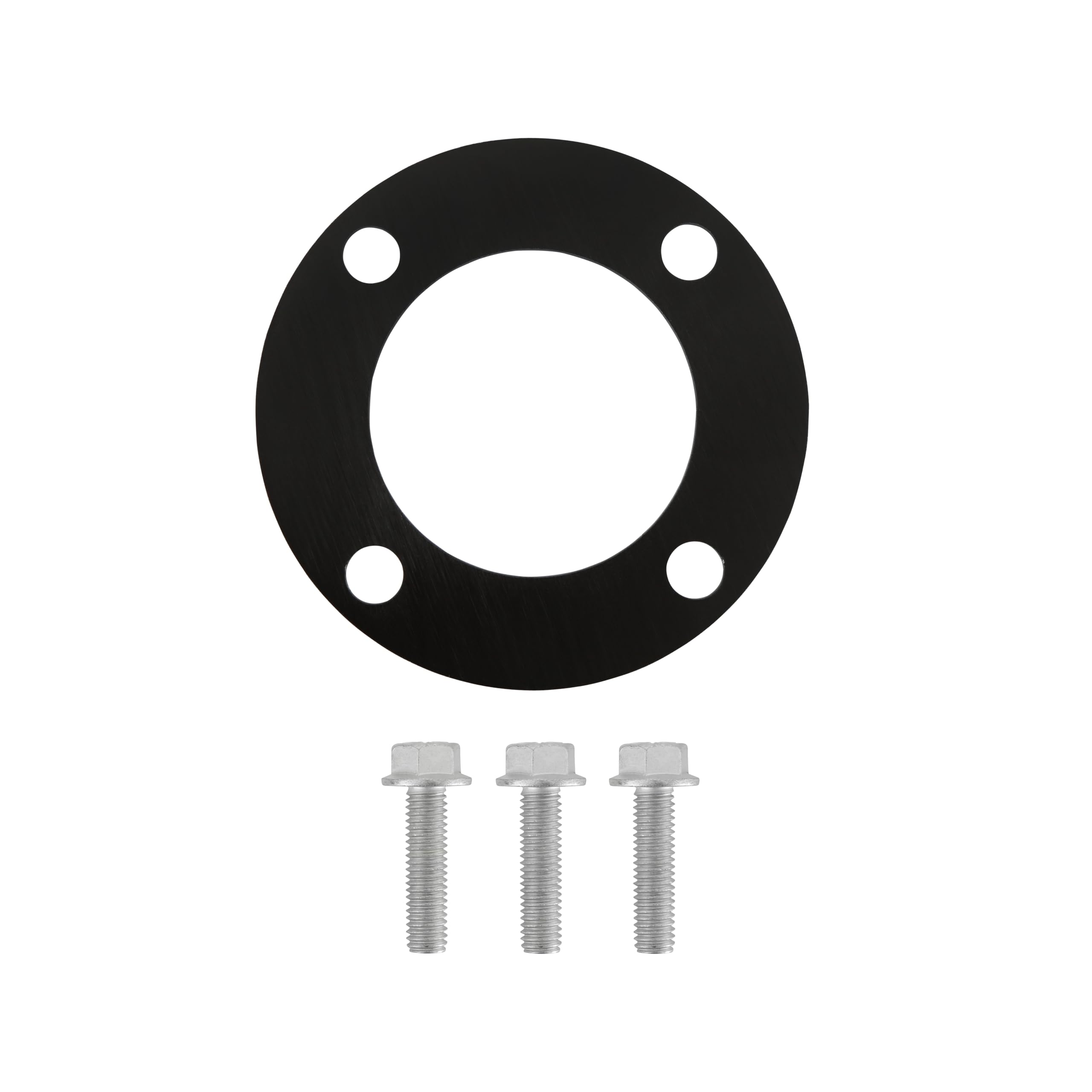 Holley Crankshaft Pulley Adapter 97-446 - 3.875-Inch Damper - 4-Bolt - Black