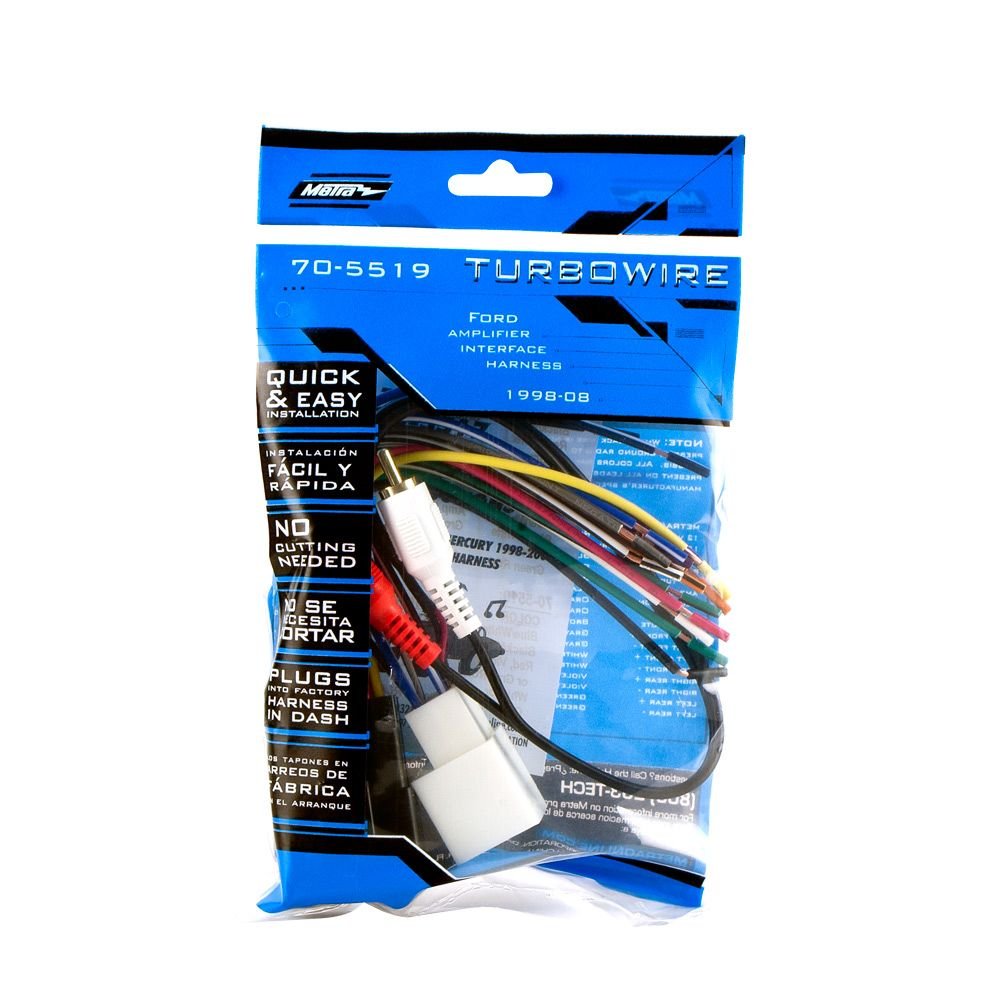 Metra Electronics 70-5519 Metra Radio Wiring Harness for Mustang 01-03 Mach 1 Amp Int, Multi Color
