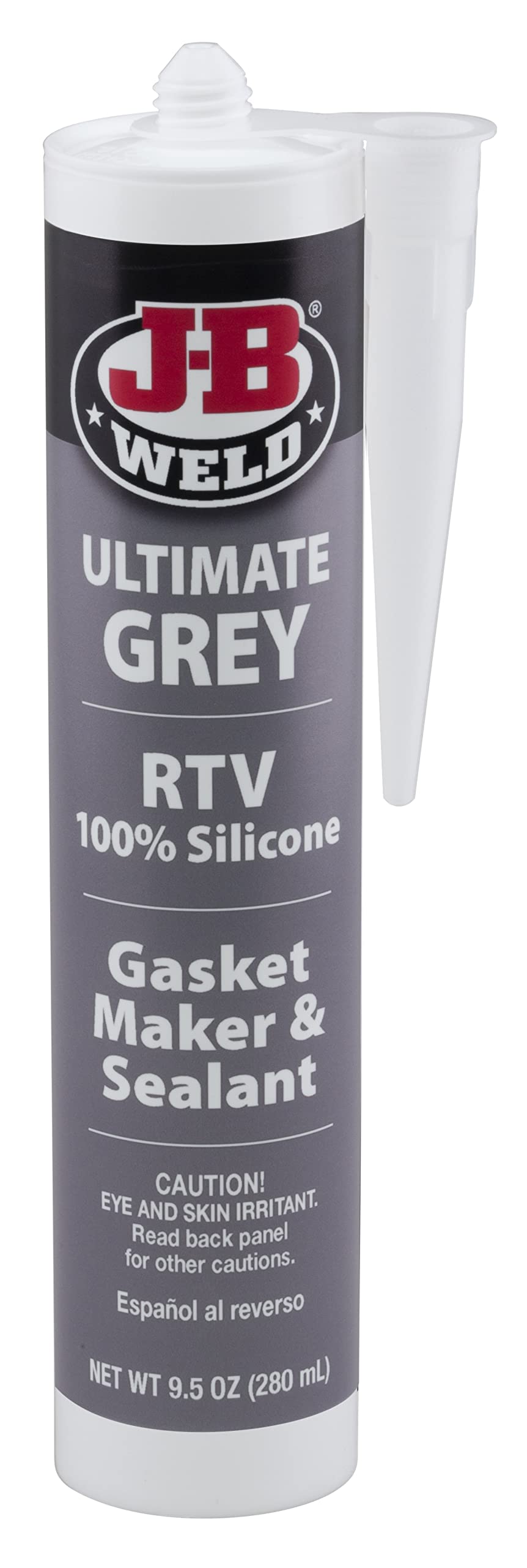 Ultimate Grey RTV Silicone Gasket Maker and Sealant J-B Weld - 9.5 oz.