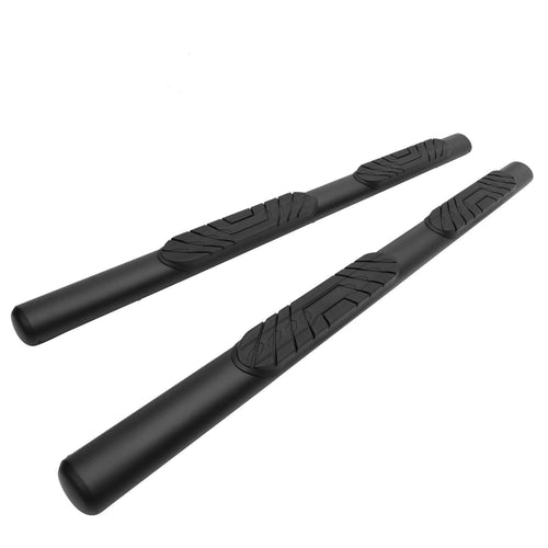 4" TAC Side Steps Running Boards Fit 2019-2023 RAM 1500 Crew Cab (Exclude 2019-2023 RAM 1500 Classic) Truck Pickup Oval Texture Black Side Bars Step Rails Nerf Bars Off Road Accessories 2Pcs