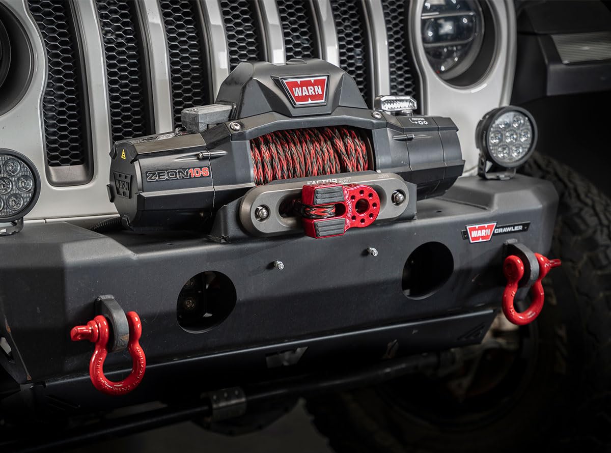 Flatlink Factor 55 00050-02 Original Folding Winch Shackle Bracket Max Load Rating 16,000 lb Ultimate Failure Greater Than 40,000 lb Ideal for 4x4 Off Road Adventures – Blue