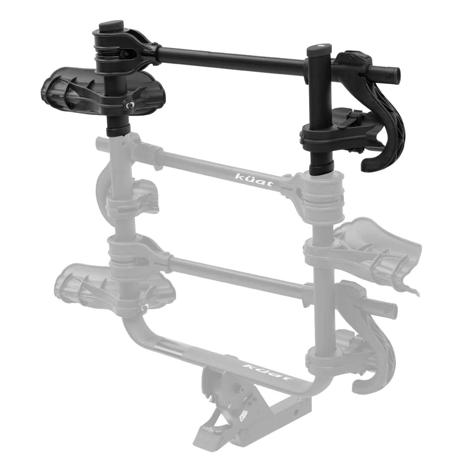 Transfer V2 Kuat 1 Bike Add-On Rack | Lightweight Durable Steel Additional Bicycle Rack for Transfer V2 Hitch Bike Rack | Adjustable Easy-to-Install Secure Bike Add-On Carrier
