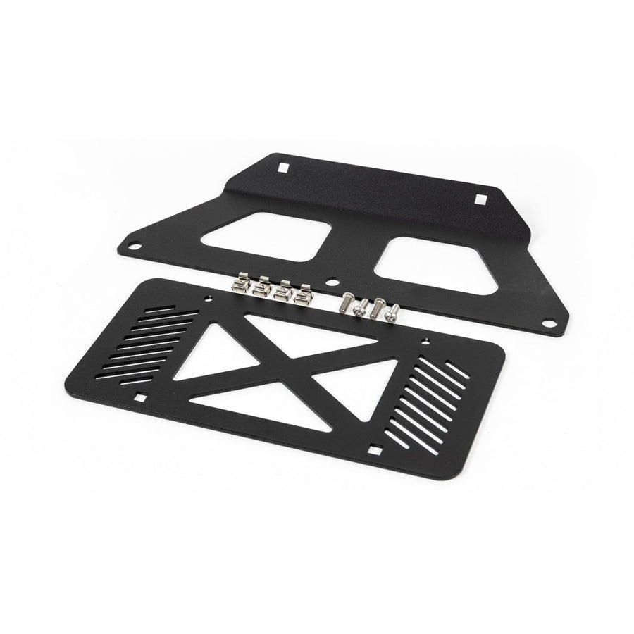 Front Steel Bumper License Plate Mount Grimm OffRoad for Jeep Wrangler JL/JLU & Gladiator JT