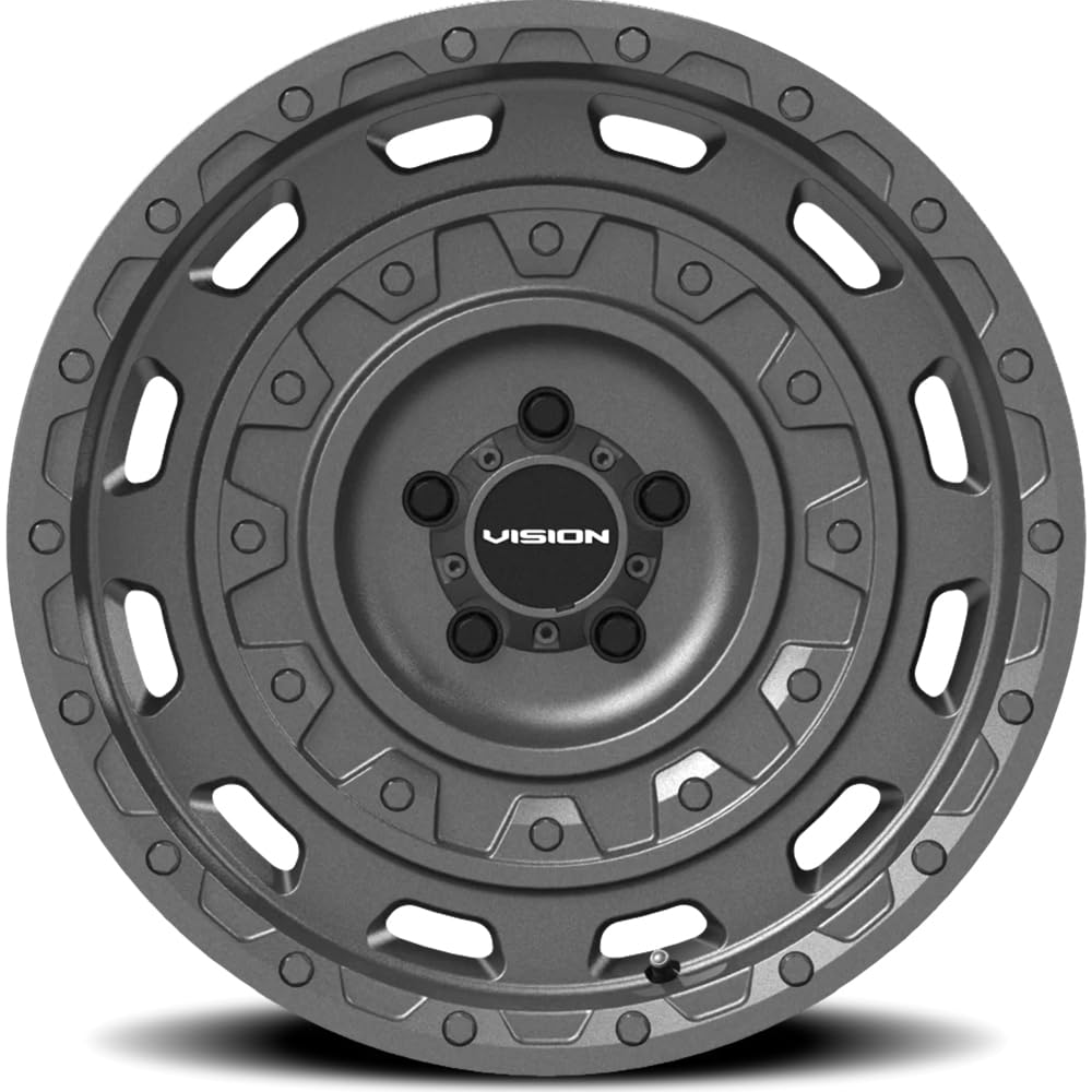 18x9.5 Vision 403 Tactical 5x5.5" -18mm Satin Black Wheel Rim 18" Inch