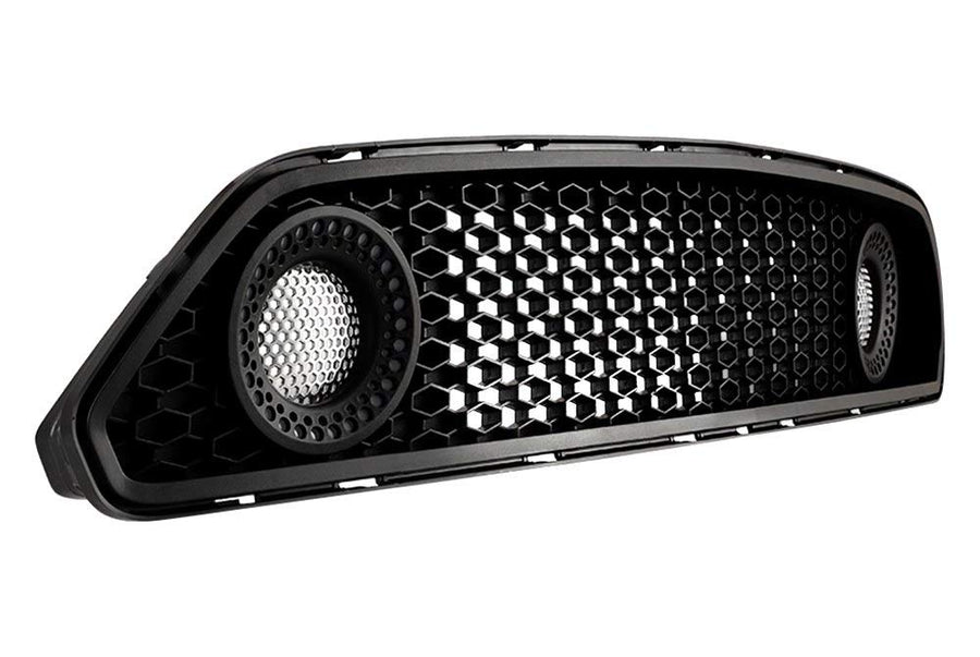Compatible with Winjet Renegade Series [2015 2016 2017 Ford Mustang S550] Halo Ring DRL Upper Grille