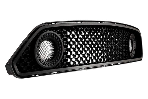 Compatible with Winjet Renegade Series [2015 2016 2017 Ford Mustang S550] Halo Ring DRL Upper Grille