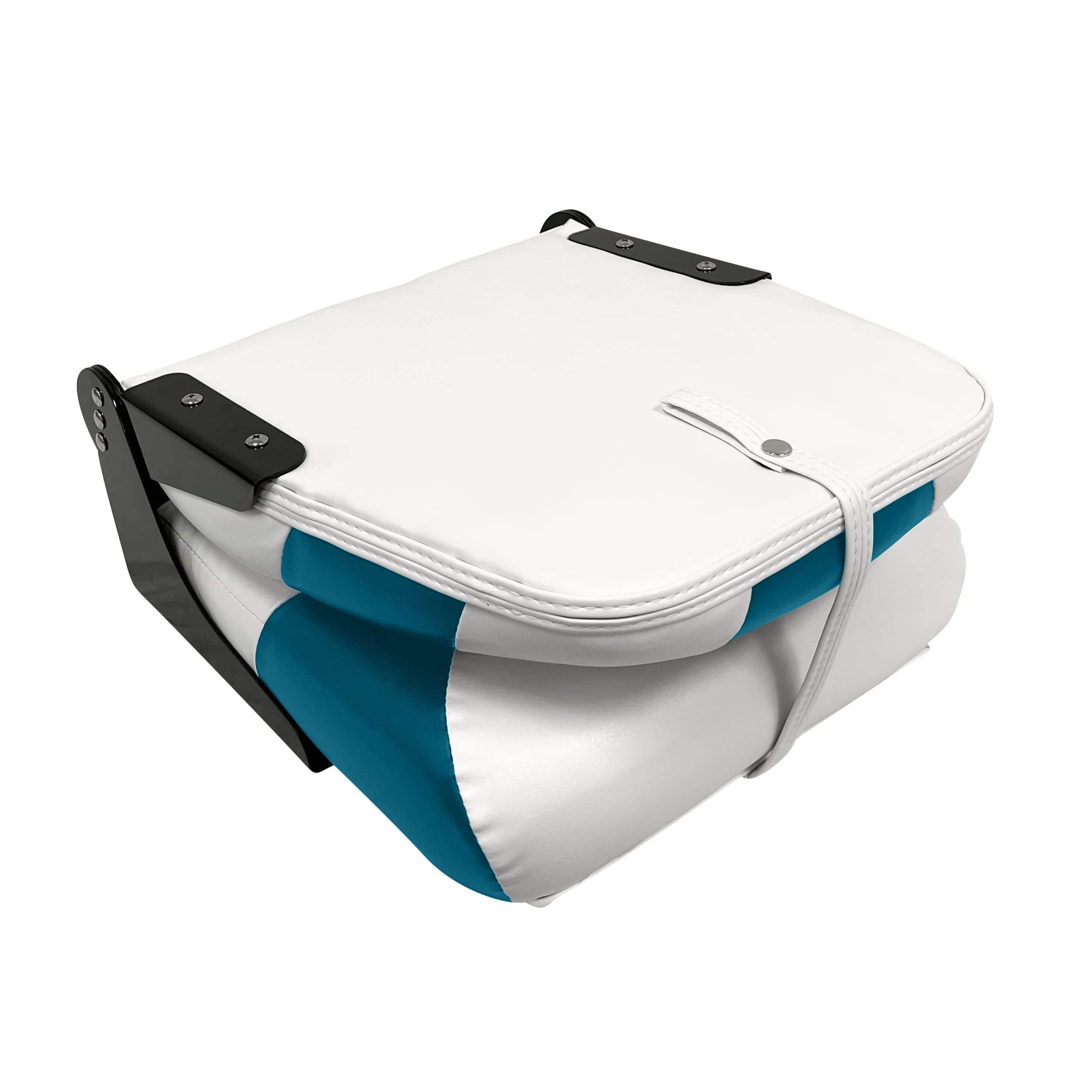 Baja Series Wise High Back Boat Seat, Brite White/Teal 1461-0033