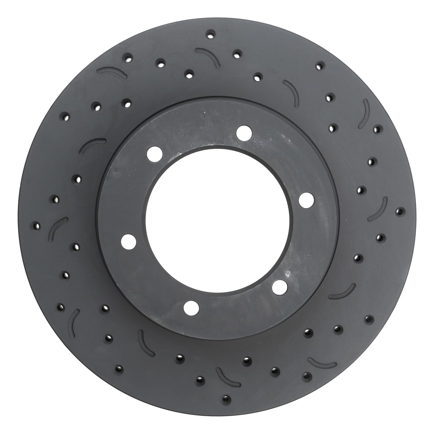 Talon Cross-Drilled and Slotted Vented Rotor, Hawk Performance Brakes, 11.46 in. Diameter, 2.6 in. Height