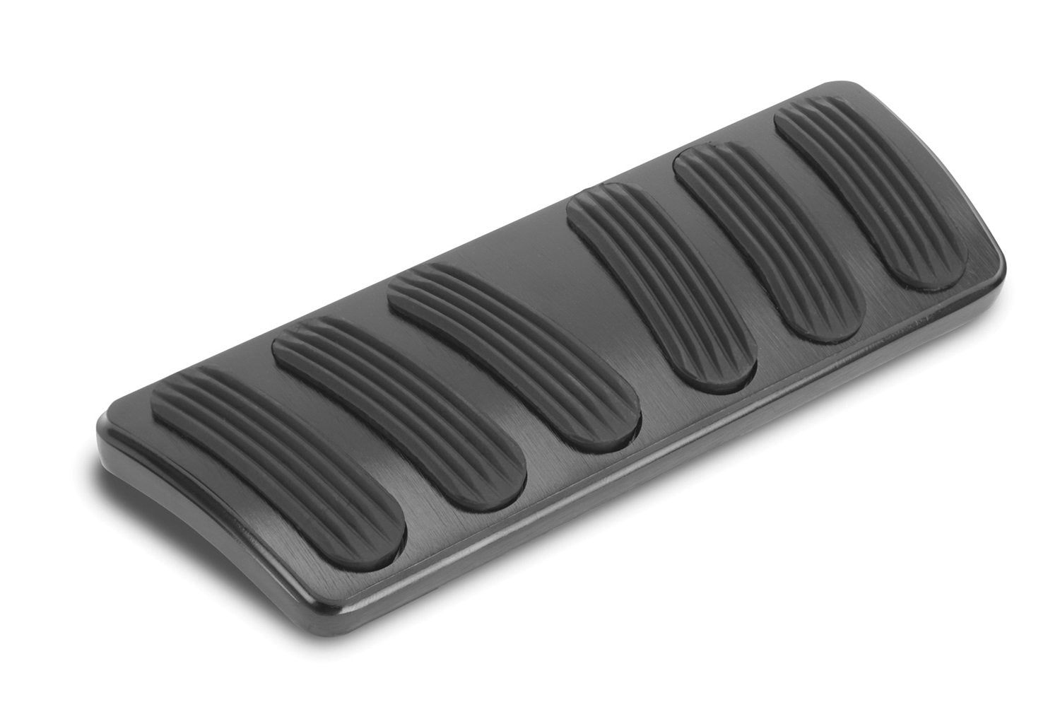 Black Billet Aluminum Curved Automatic Brake Pad Lokar XBAG-6147 with Rubber