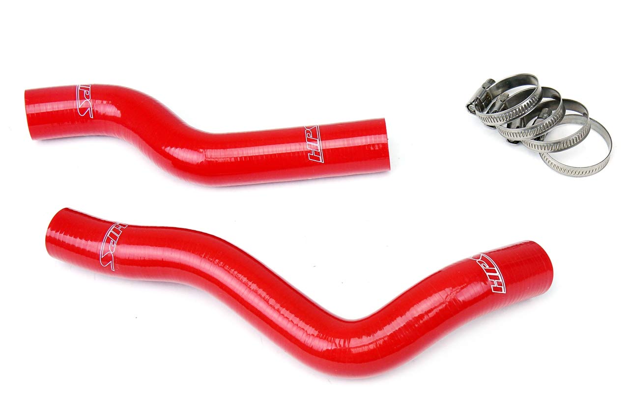 Red HPS 57-1229-RED Silicone Radiator Coolant Hose Kit