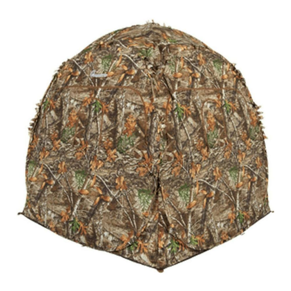 Doghouse Ameristep Lightweight Durable Hunting Spring Steel Ground Blind with 8 Windows & Backpack Carrying Case - 2 Hunters Concealment - Easy Setup & Takedown - Canada Compliant