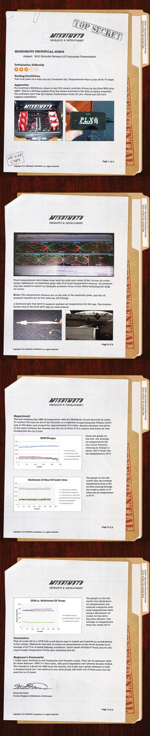 Mishimoto Oil Cooler Kit MMOC-GEN4-10 Fits Hyundai Genesis Coupe 2.0T 2010-2012 Silver