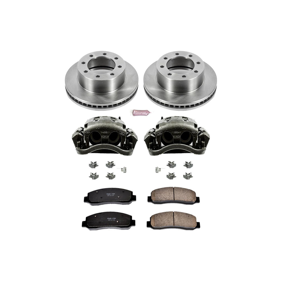 Power Stop 1-Click KCOE5412 Autospecialty Brake Kit with Calipers For Ford F-250 Super Duty 2009-2011, Ford F-350 Super Duty 2010-2011 [Model Specific]