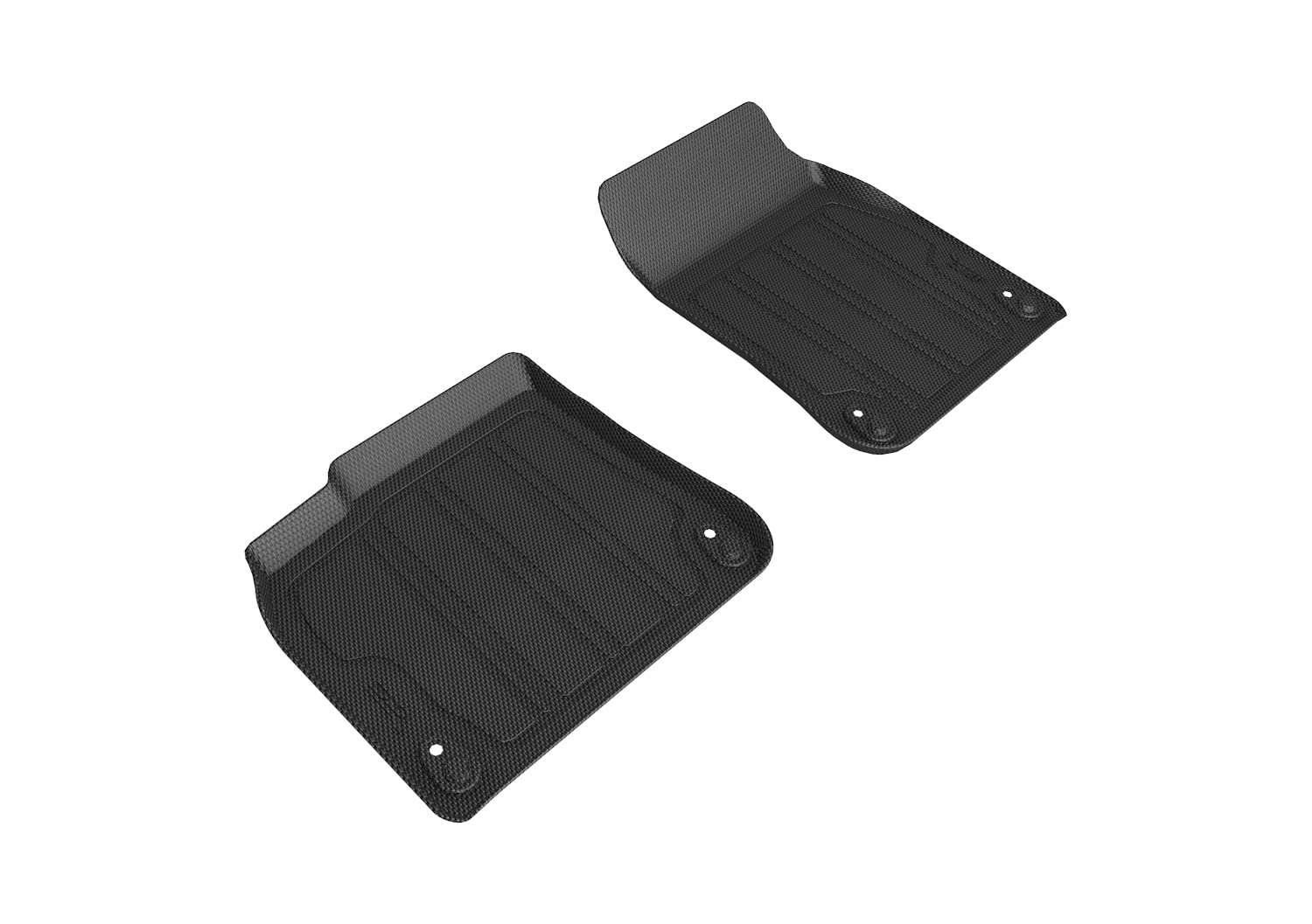 3D MAXpider Kagu Custom Fit Floor Mat (Black) Compatible with Porsche Cayenne (9Y0) SUV 2019-2026 / Cayenne Coupe (9Y3) 2021-2026 Hybrid Insert- Front Row
