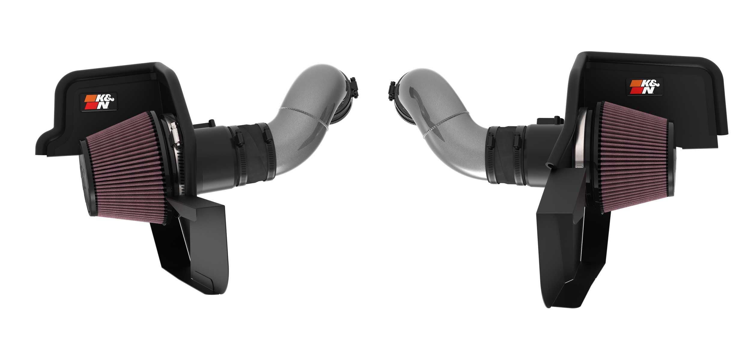 Cold Air Intake System K&N: High-Flow Air Filter, Increase Performance & Acceleration: Compatible with 2024-2025 Ford: Mustang, 69-3541TC