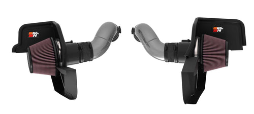 Cold Air Intake System K&N: High-Flow Air Filter, Increase Performance & Acceleration: Compatible with 2024-2025 Ford: Mustang, 69-3541TC