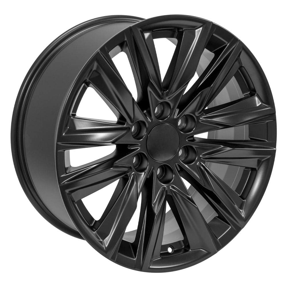 20 Inch OE Wheels CA91 Rim Fits Escalade Sport Style 6x139.7 20x9 Satin Black - Hollander 4869 (1)