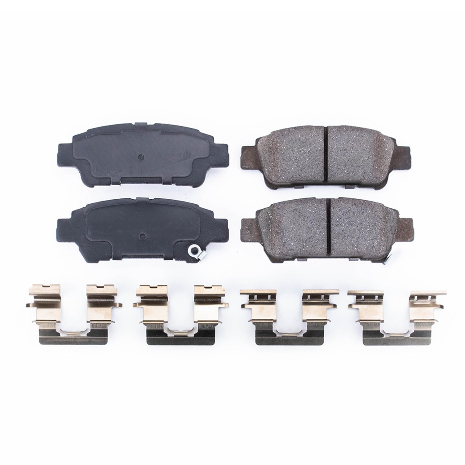 Rear Brake Kit Power Stop For Toyota Sienna 2004-10 - Ceramic Brake Pads With Installation Hardware, 17-995