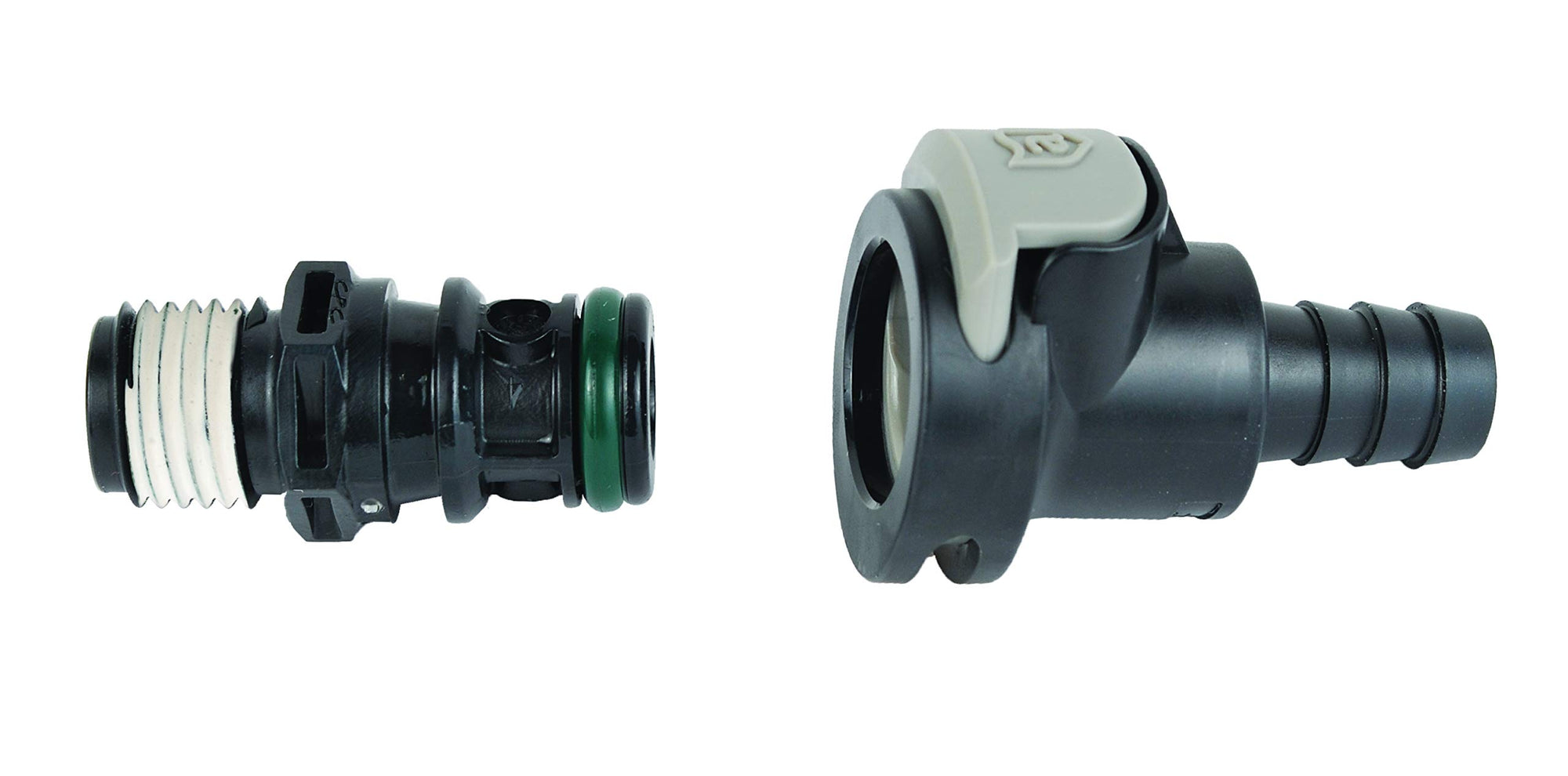 Attwood Universal Male and Female 8838US6 Sprayless Connector with Thread Sealant