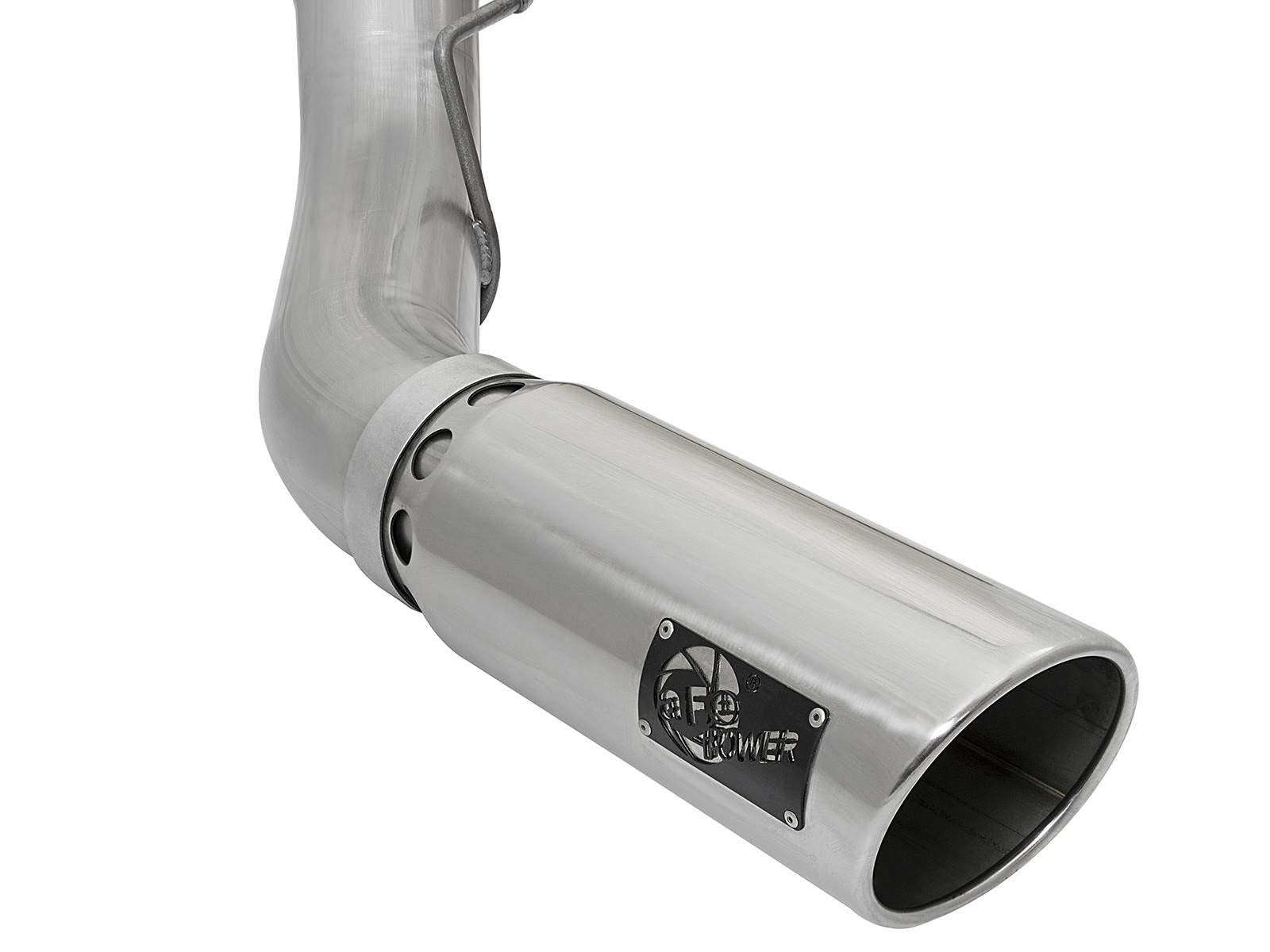 ATLAS aFe Power 49-03090-P 5" DPF-Back Aluminized Steel Exhaust System with Polished Tip, 1 Pack