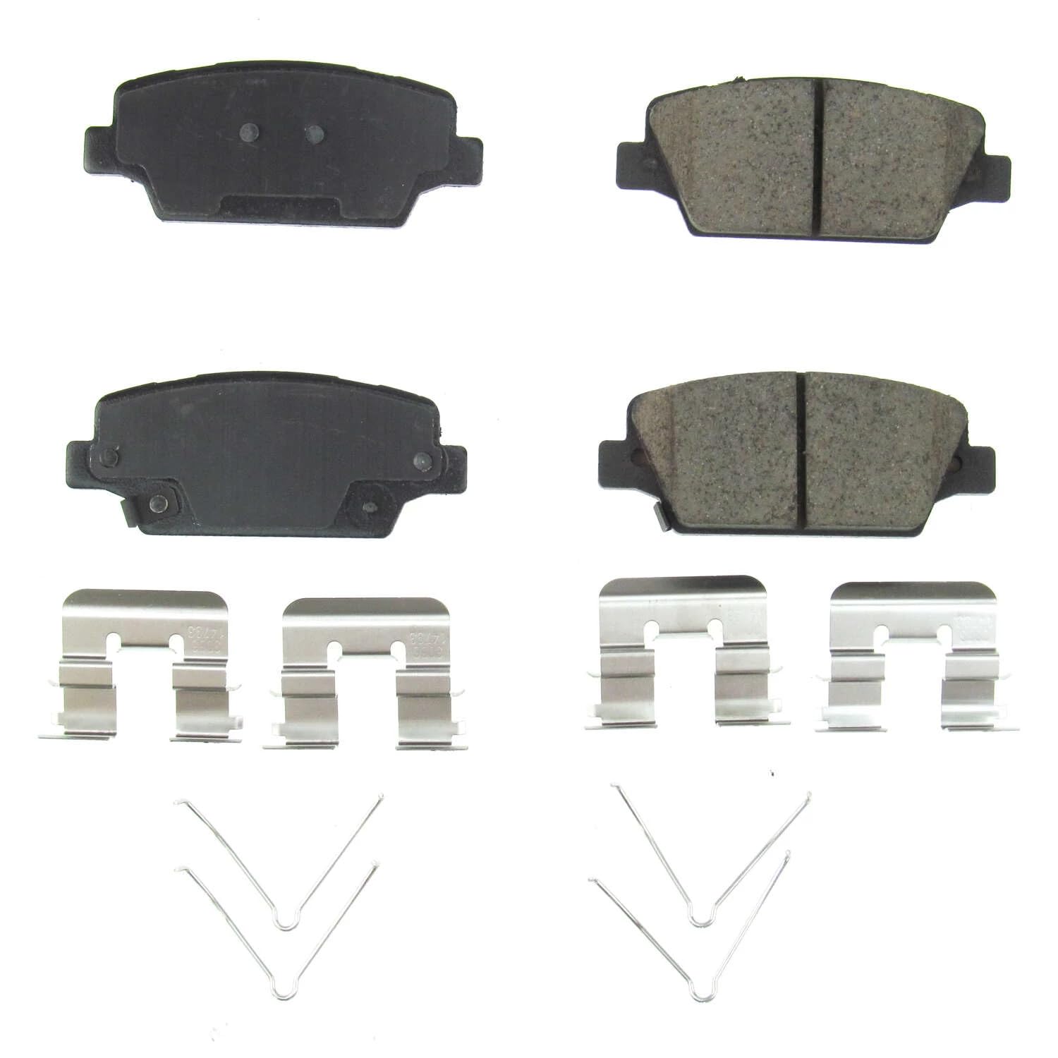 Rear Brake Kit Power Stop For Kia Cadenza 2017-20 - Ceramic Brake Pads With Installation Hardware, 17-2050