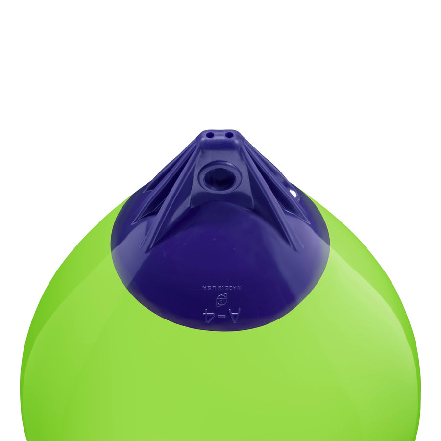 A-4 Standard Blue Ropehold Polyform Buoy - Lime