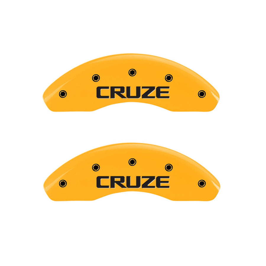 Caliper Covers MGP 14239SCRZYL, Yellow