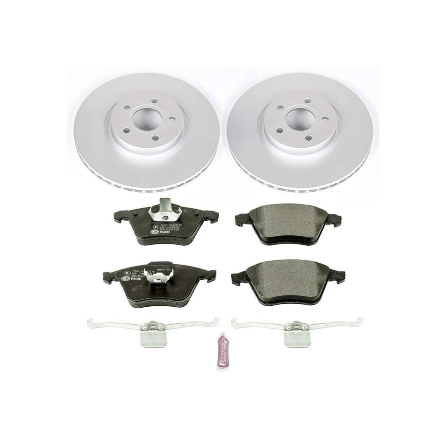Power Stop ESK5430 Euro-Stop Front Brake Kit For Volvo C70 2006-2013, Volvo S40 2004-2011, Volvo V50 2005-2011 [Model Specific]