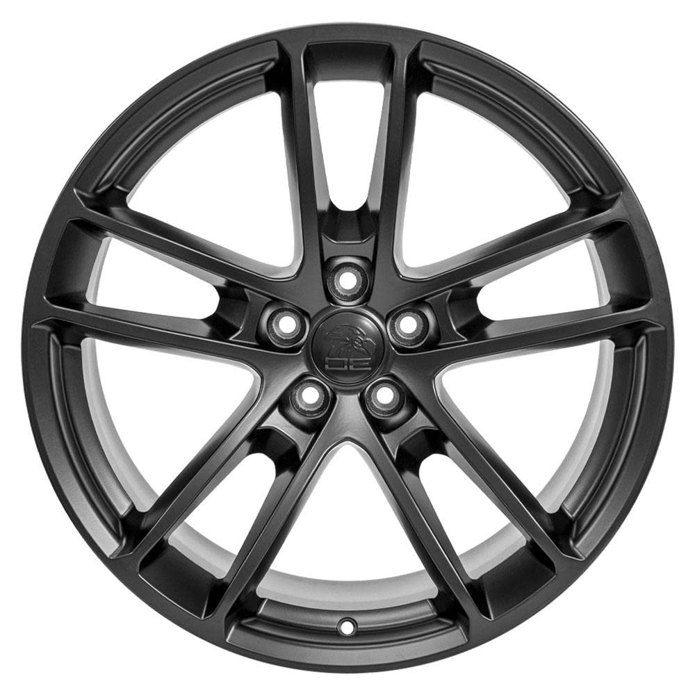 20 Inch OE Wheels DG23 Rim Fits Charger/Challenger SRT Hellcat Style 5x115 20x9 Satin Black - Hollander 2718 (1)