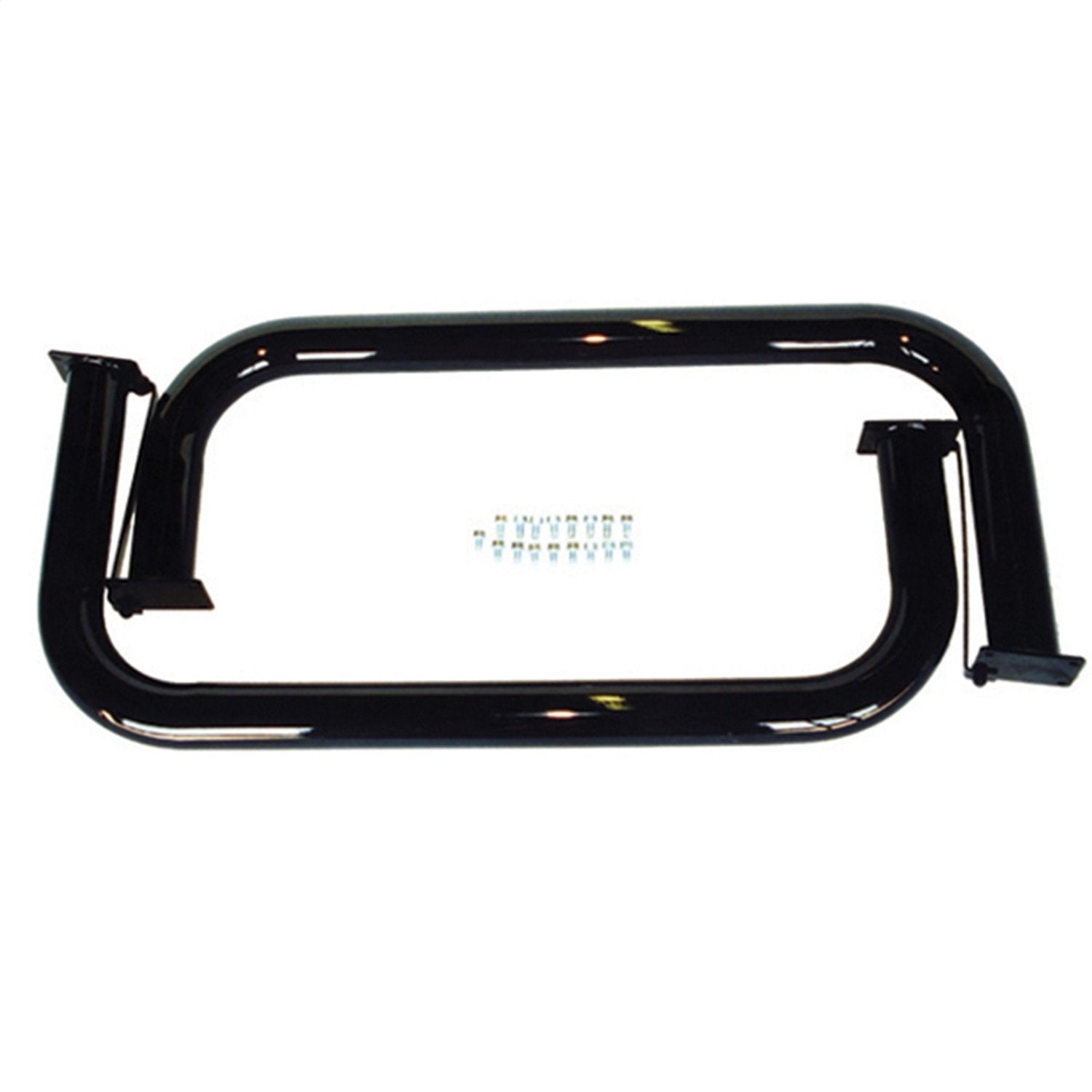 Rugged Ridge Side Steps Round Tube for Jeep CJ | Black | 11504.03 | Fits 1976-1986 Jeep CJ
