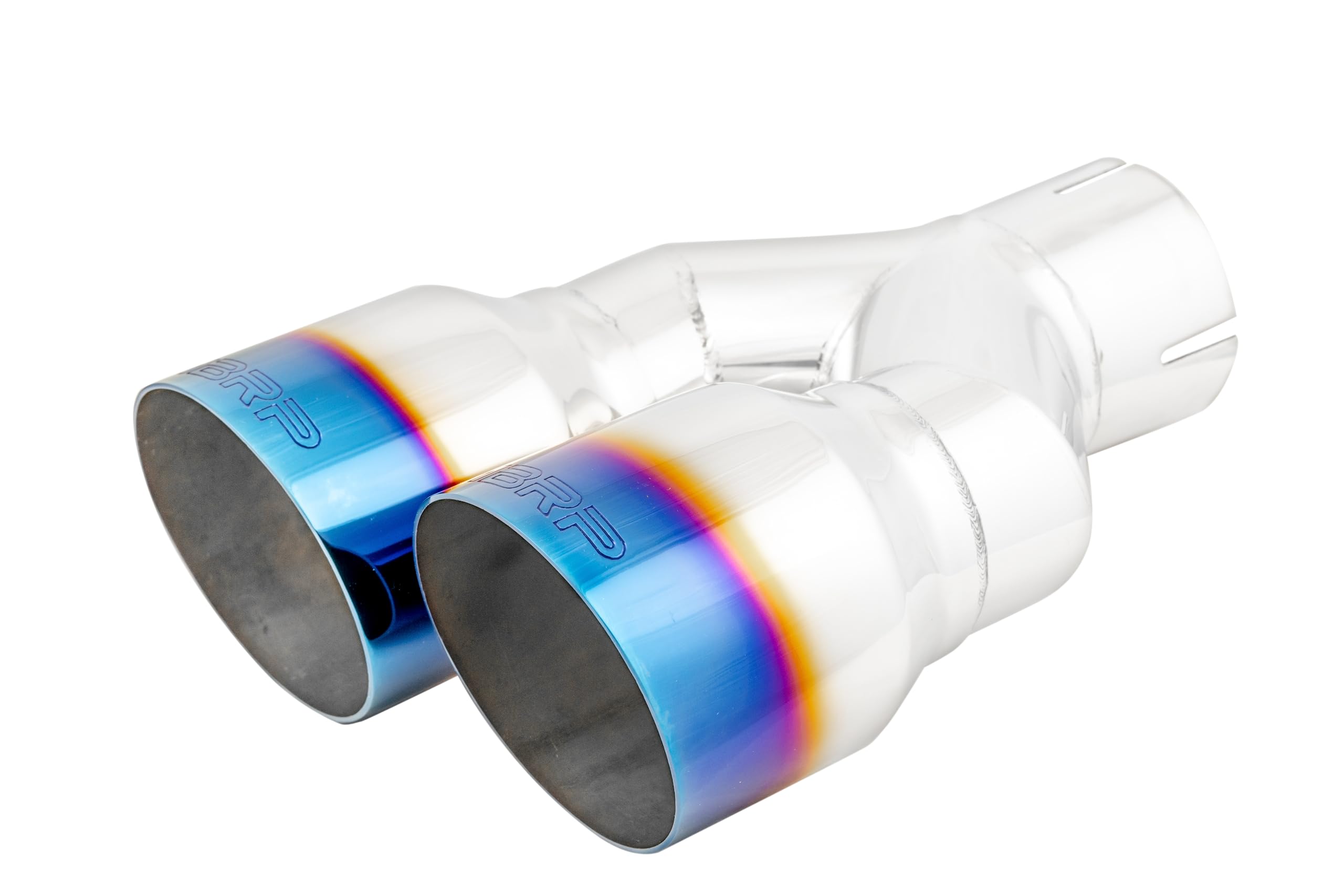 Dual MBRP T304 SS Burnt End Tip 3.5in OD/2.5in Inlet