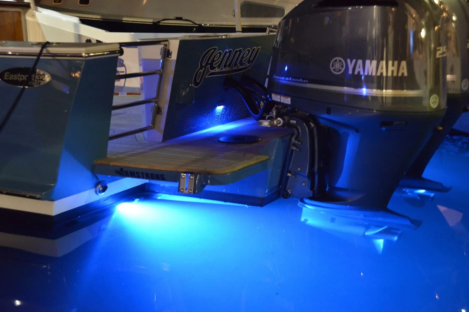 SeaBlaze Mini Lumitec Underwater LED Boat Lights - 700 Lumens, Marine Grade, Fishing, Dinghy, Skiff - Sold as a Pair - Made in the USA, Blue