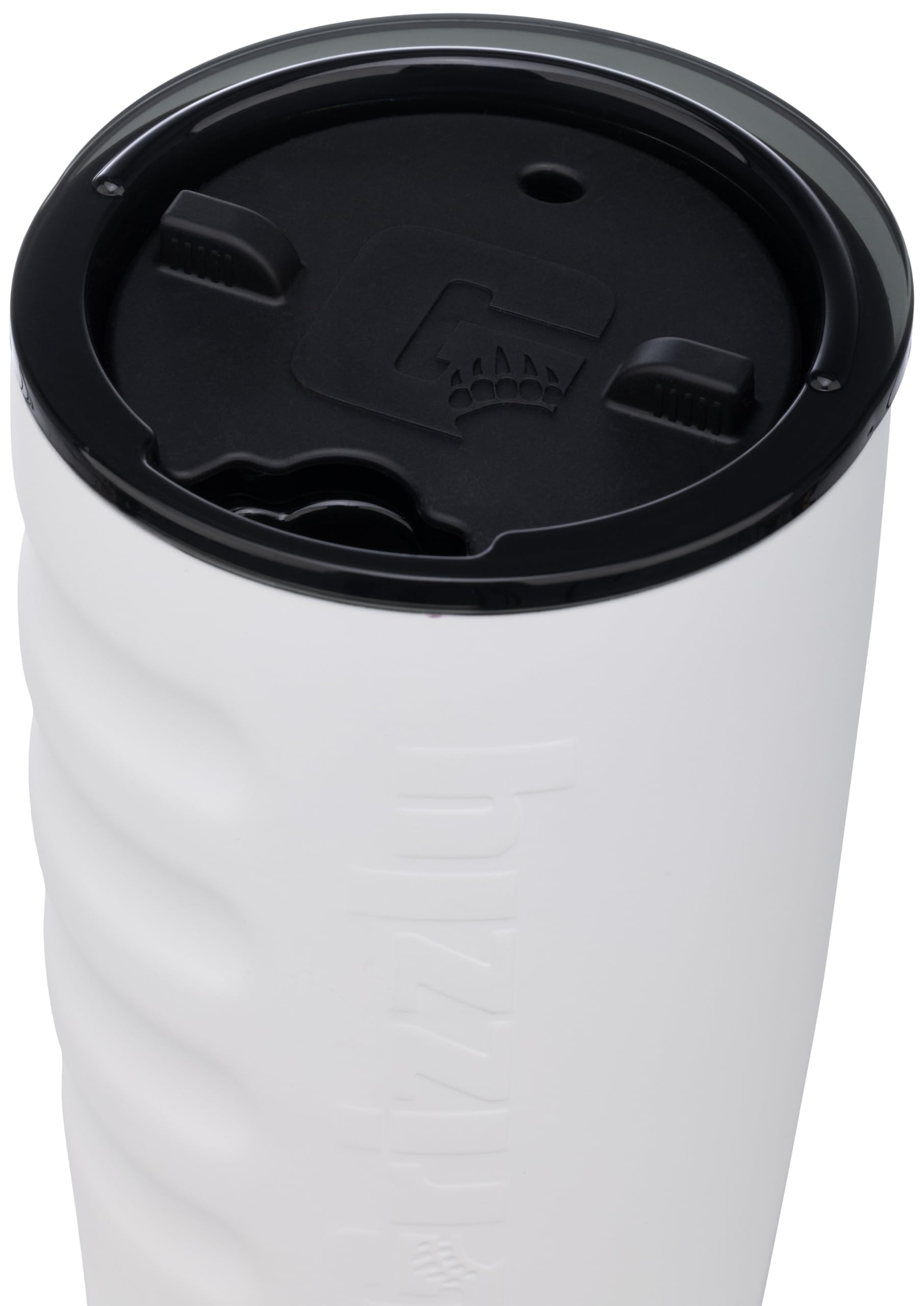 20 oz Grizzly Grip Cup with Mag Lid | Vacuum Insulated | For Coffee Car Travel Beach Camping Hiking Hunting Fishing | White