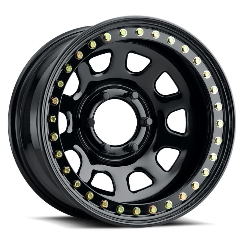 Daytona Rock RACELINE Gloss Black 15X7 5X4.5 (3.75" BS)