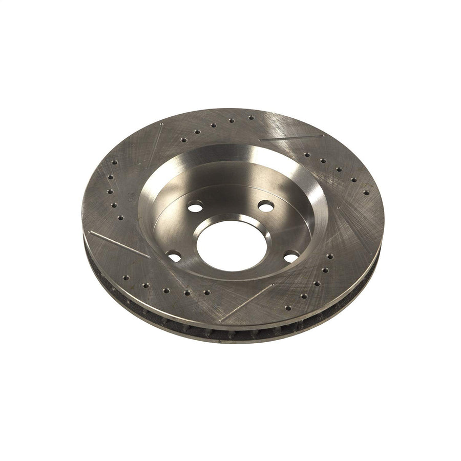 Brake Rotor Kit Alloy USA 11353, Front, Drilled and Slotted; 07-18 Wrangler JK/JKU