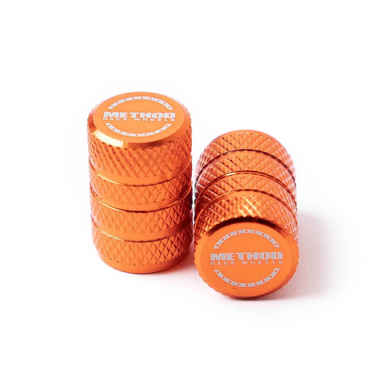 Method Valve Stem Caps, Race Wheels, Orange