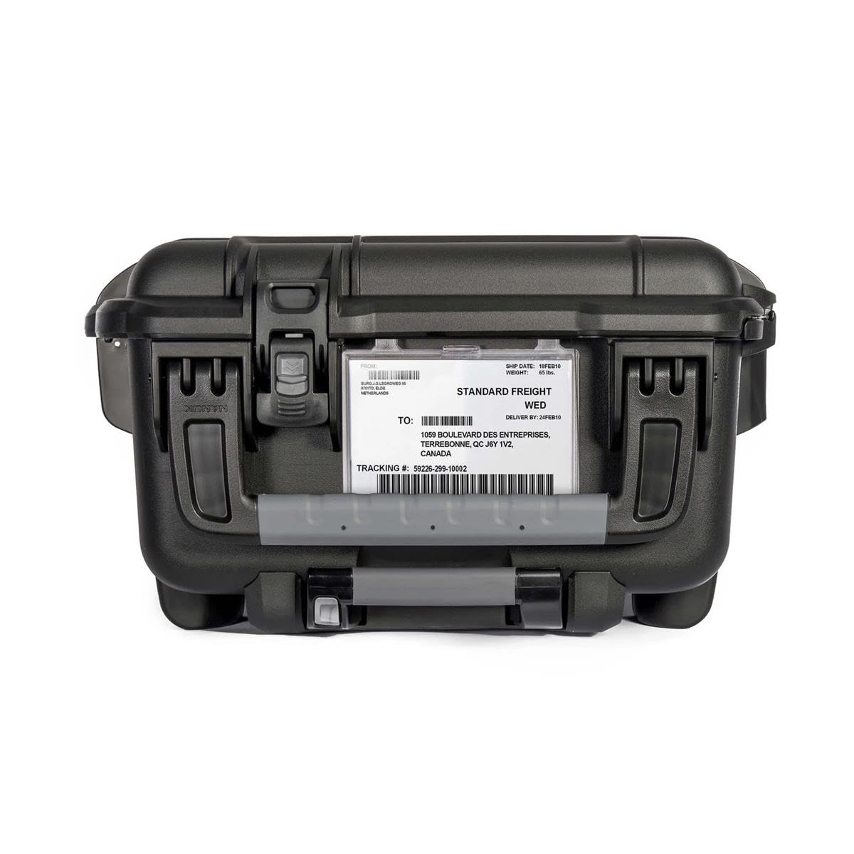 Wheeled Nanuk 962 Waterproof Hard Case with Padded Divider, Black