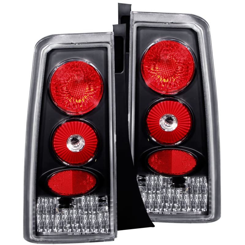 Black Euro Tail Light Set-Clear Lens ANZO USA 221103