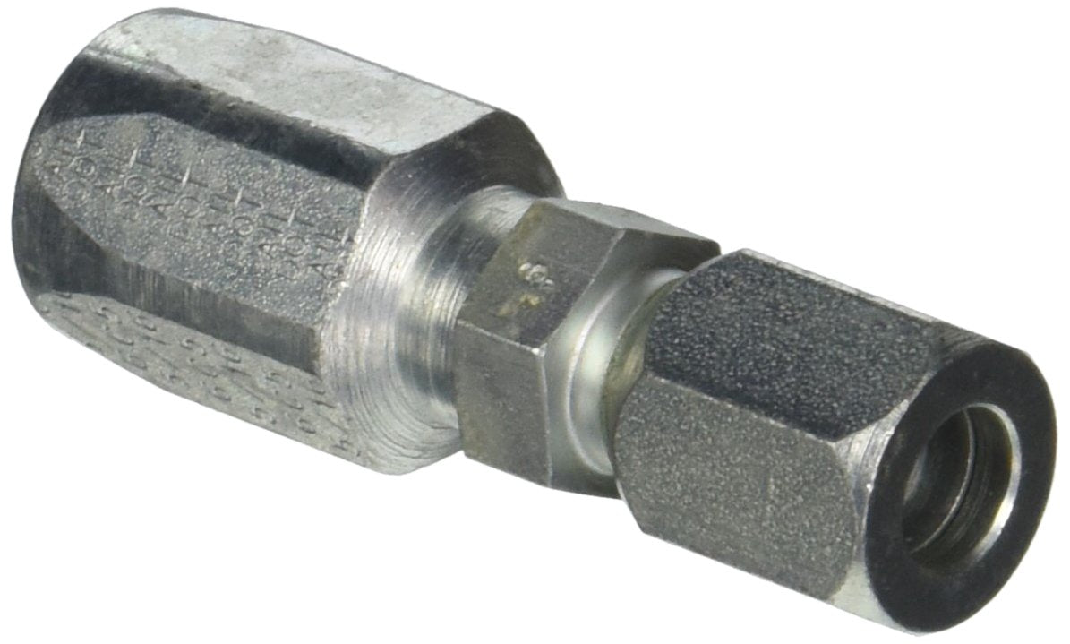 6C5-6RMFA Gates Field Attachable for C5C, C5D and C5M Hose, SAE Male Flareless Assembly, Steel, 5/16" ID