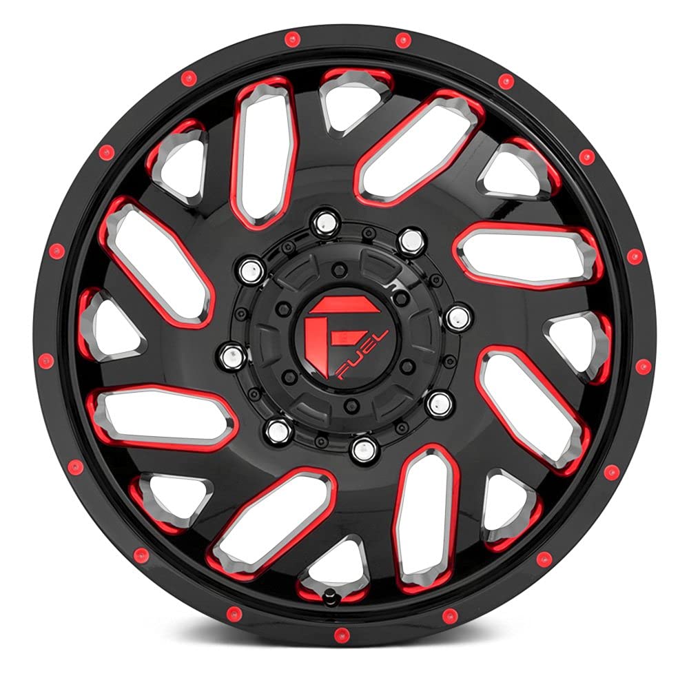 D656 FUEL TRITON Black Wheel with Painted and TPMS Compatible (20 x 8.25 inches /8 x 154 mm, -221 mm Offset)