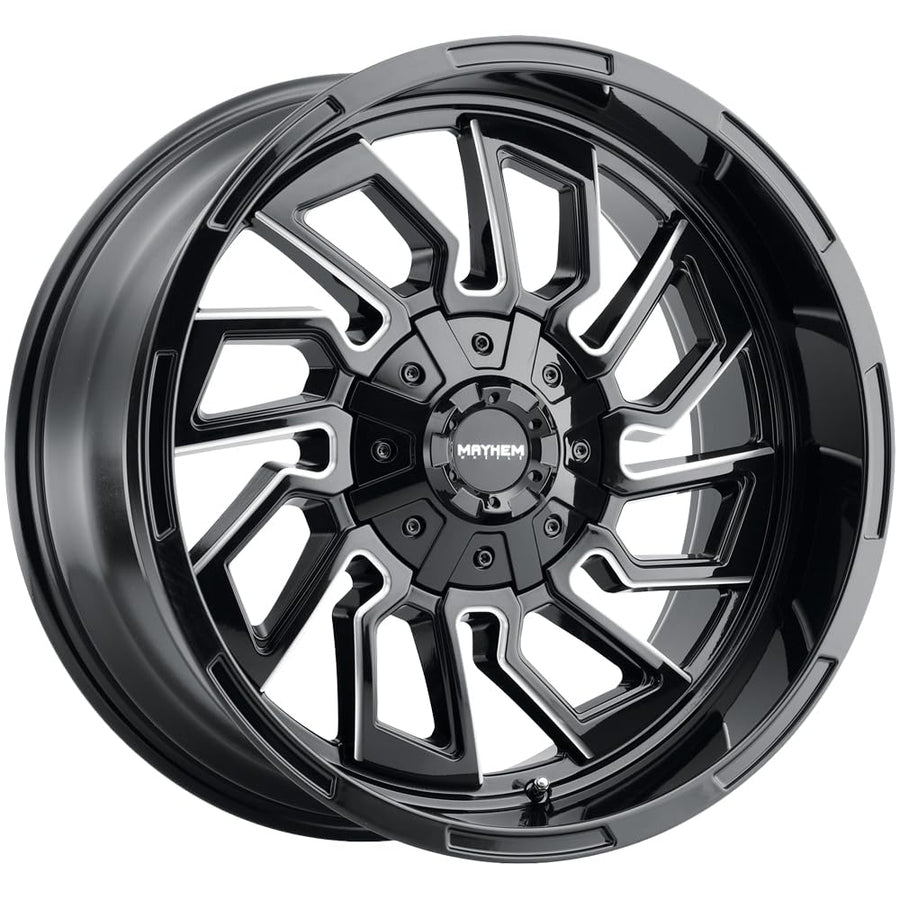Flywheel Mayhem 8111-2137BM 8111 Gloss Black/Milled Spokes 20X10 6-135/6-139.7 -19mm 106mm