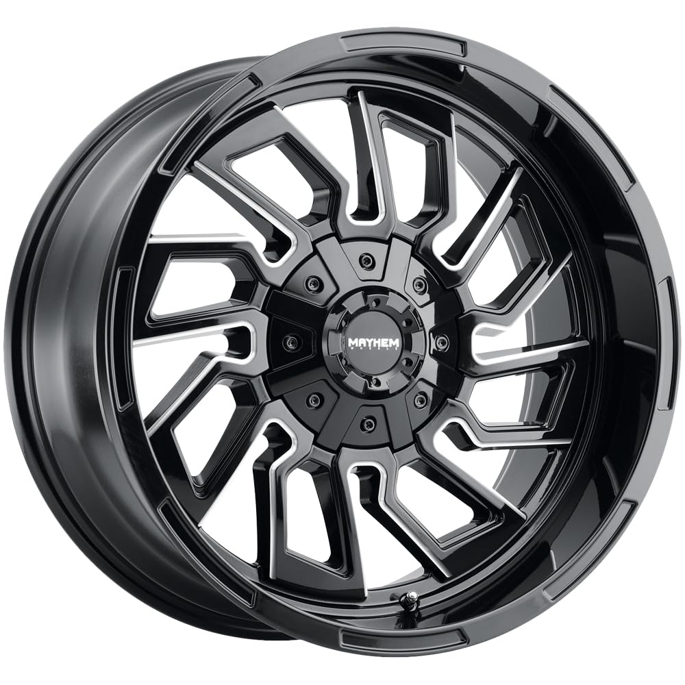 8111 Mayhem 8111-2937BM Flywheel Gloss Black/Milled Spokes 20X9 6-135/6-139.7 0mm 106mm