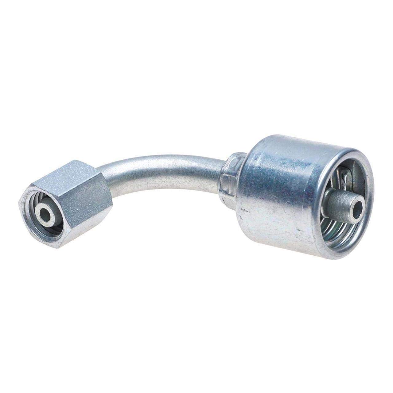 Gates G25655-0408 Light Series Female Din 24 Cone Swivel with O Ring 90 Bent Tube (Mega Crimp)