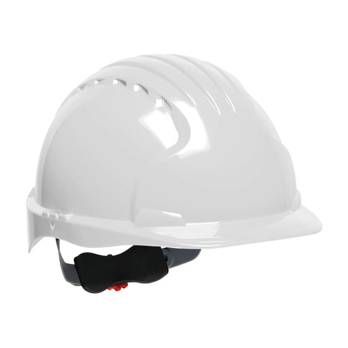 Deluxe Evolution 6151 280-EV6151-OR Standard Brim Hard Hat with HDPE Shell, 6-Point Polyester Suspension and Wheel Ratchet Adjustment
