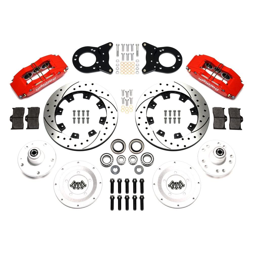 Front Hub Kit DP6A, 12.19", Drill, Red