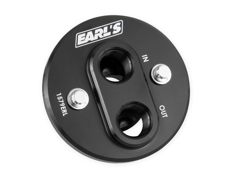 Remote Earl's Oil Filter Adapter 1579ERL, Black