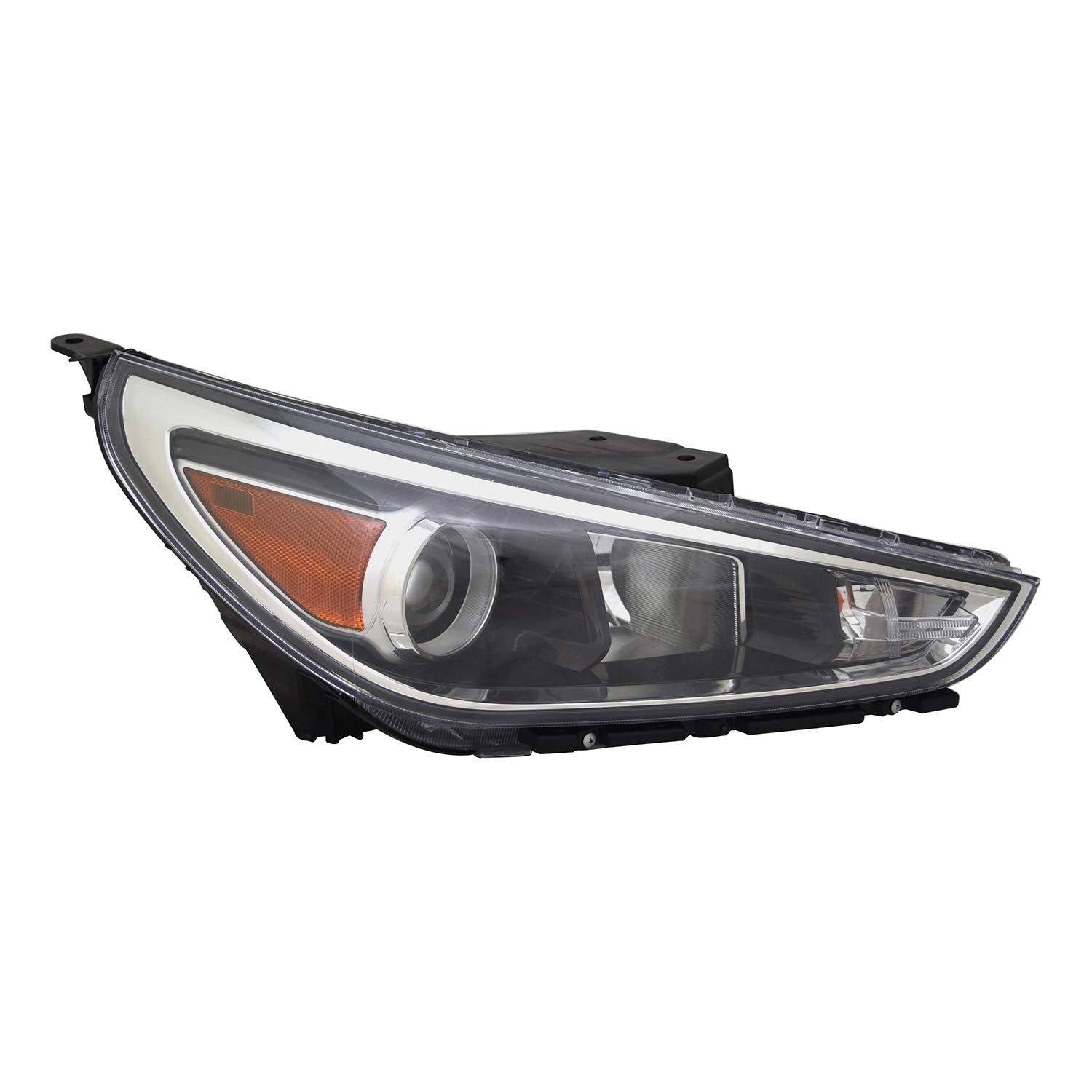 Right TYC Headlight Assembly Compatible with 2018-2020 Hyundai Elantra
